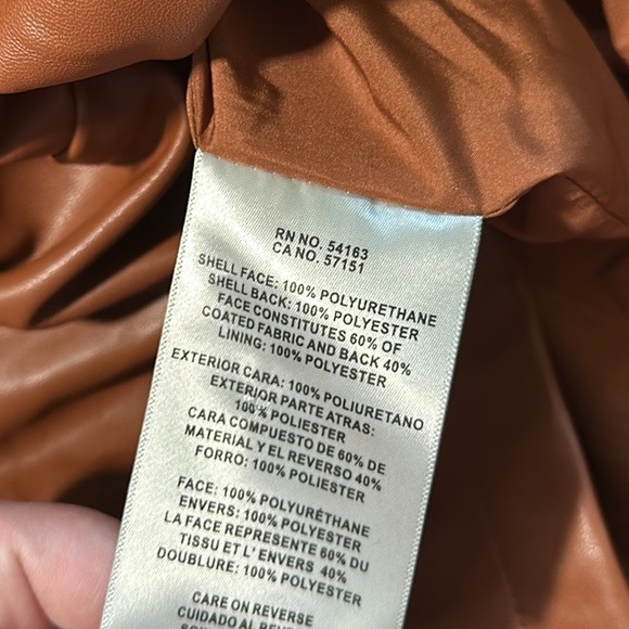 Levi’s Brown Faux Leather Belted Shirt Jacket - Picture 8 of 8